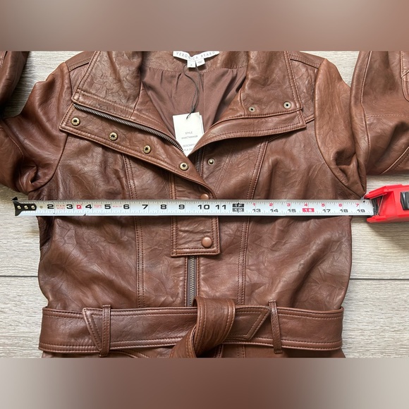 Brown leather jumpsuit Veronica Beard - Picture 2 of 14